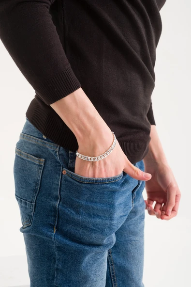 ANDA 925 Ayar Gümüş El Yapımı Gurmet Bileklik 8.40 Mm ürün görseli