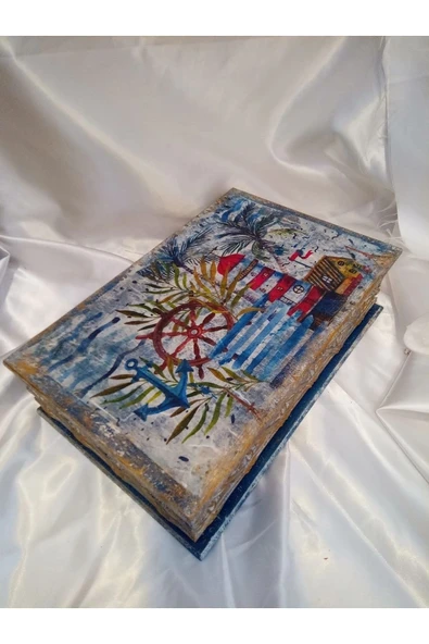 Sevgili Hediye Kutusu Sevgililer Günü Ahşap El İşi Hand Made Mücevher Kutusu Orta Boy 01 ürün görseli