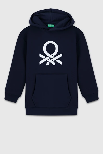 Erkek Çocuk BNT-B23341 Kapüşonlu Sweatshirt Lacivert