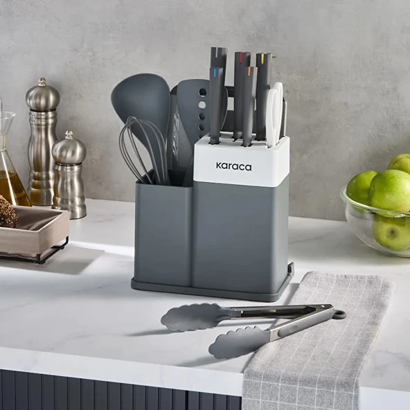 Karaca Yame 12 Parça Servis Setli Bıçak Seti Gri ürün görseli 1