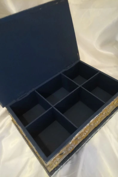 Sevgili Hediye Kutusu Sevgililer Günü Ahşap El İşi Hand Made Mücevher Kutusu Orta Boy 01 - Resim 2