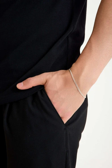 ANDA 925 Ayar Gümüş Unisex Gurmet Bileklik 3mm ürün görseli