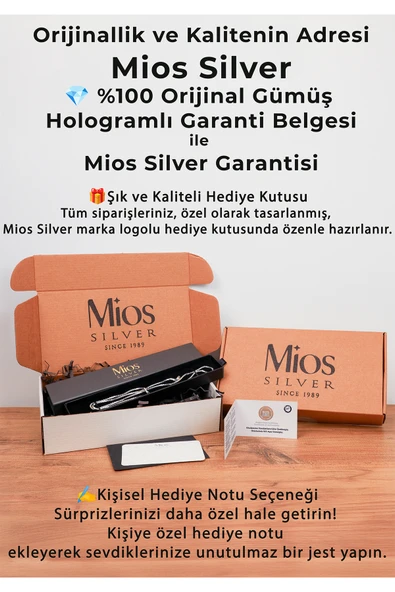 Mios Silver 2.5mm Barlı Zincir 925 Ayar Gümüş Kolye - Resim 7