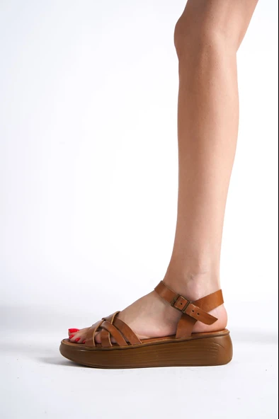 Kadın Hakiki Deri Günlük Sandalet TR160Y61T - 2