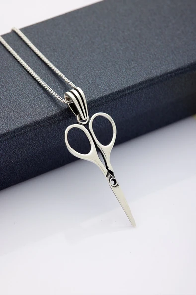 ANDA 925 Ayar Gümüş Unisex Makas Koly ürün görseli