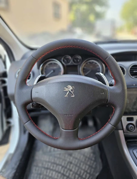 Peugeot 308 2011 Araca Özel Direksiyon Kılıfı (AÇIKLAMAYI OKUYUNUZ) ürün görseli