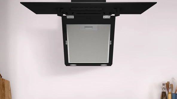 Profilo DVK6J479 Siyah Cam Duvar Tipi Davlumbaz - 3