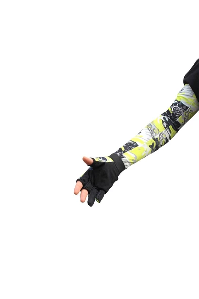 Fisherman Style Camo Green SET Cap+Eldiven+Kolluk+Buff - 5