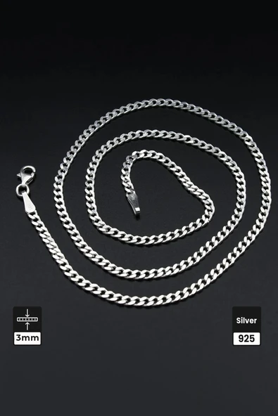 Mios Silver 3mm Gurmet Gümüş 925 Ayar Kolye - 2