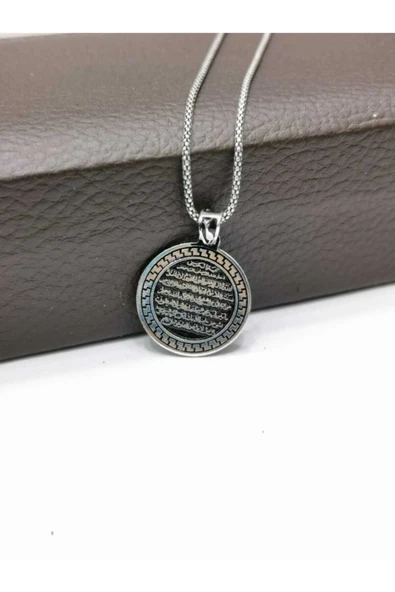 Candie Silver Ayetel Kürsi 925 Ayar Gümüş Kolye ürün görseli