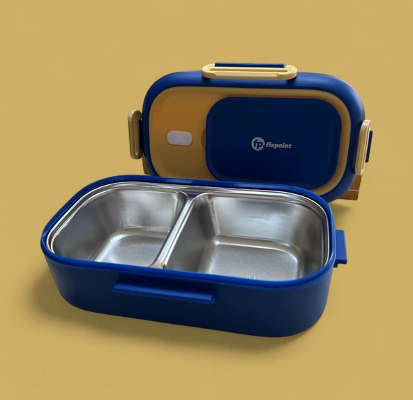 Fixpoint Paslanmaz Çelik Yemek Saklama ve Taşıma Kabı Lacivert 550 ml P-1391 - 2