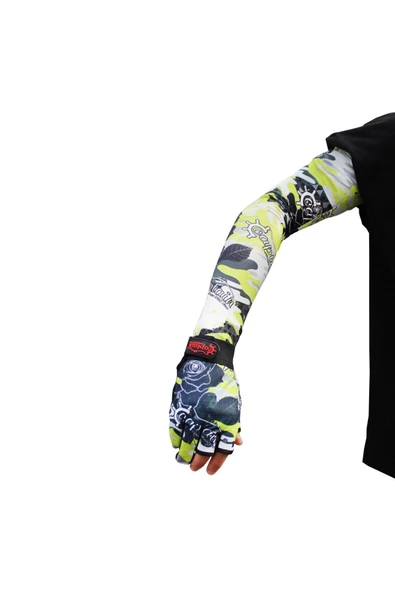 Fisherman Style Camo Green SET Cap+Eldiven+Kolluk+Buff - 4