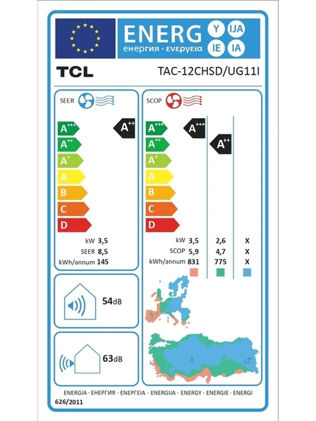 TCL Voxın A+++ TAC-12CHSD/UG11I Inverter 12000 Btu Direkt Sesli Komutlu Yapay Zeka Destekli Duvar Tipi Klima - 2