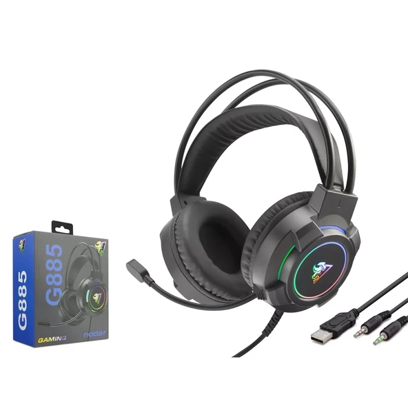 Hadron H885 Gaming Kulaklık 2 3.5Mm + Usb Siyah - 1