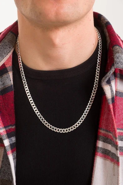 ANDA 925 Ayar Gümüş Orijinal Italyan Gurmet Kolye 5.9 Mm 60 Cm ürün görseli