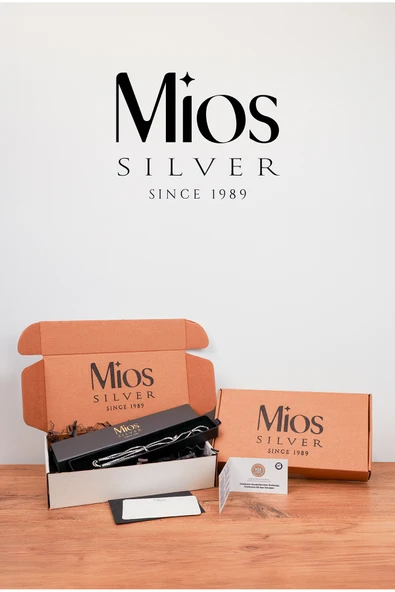 Mios Silver 6mm Figaro 925 Ayar Gümüş Kolye - 5