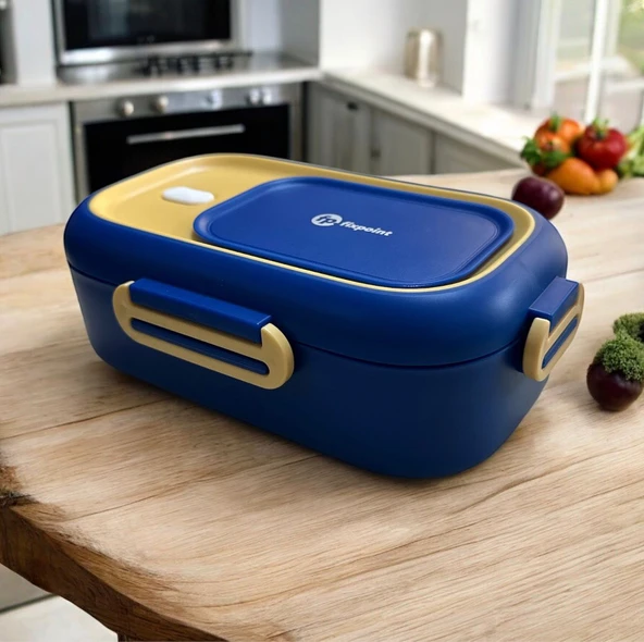 Fixpoint Paslanmaz Çelik Yemek Saklama ve Taşıma Kabı Lacivert 550 ml P-1391