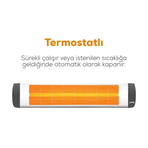 Ufo City 2300W Duvar Tipi Isıtıcı - Termostatlı - 4