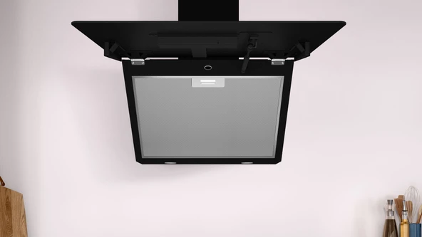 Profilo DVK6J669 Siyah Cam Yüzey Duvar Tipi Davlumbaz - Resim 4