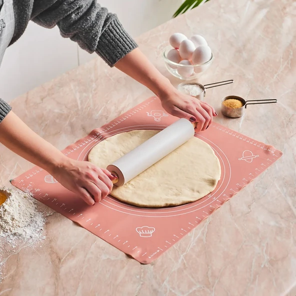 Karaca Ekin Silikon Hamur Açma Matı - Resim 2