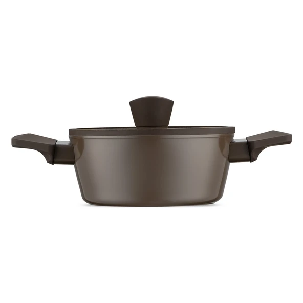 Jumbo Swiss Crystal Brown 7 Parça İndüksiyon Tabanlı Tencere Seti - Resim 10