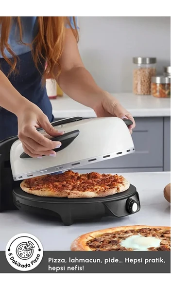 Karaca Gastro 10 In 1 Pizza Ve Lahmacun Makinesi Biodiamond Soft Cream - 3