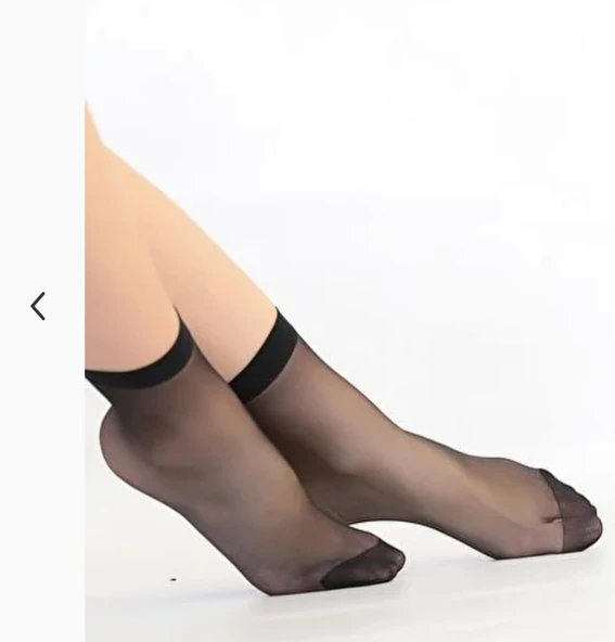 Monalisa Home Gösterişli Siyah Renk Rahat Elastik Soket Çorap ürün görseli 1