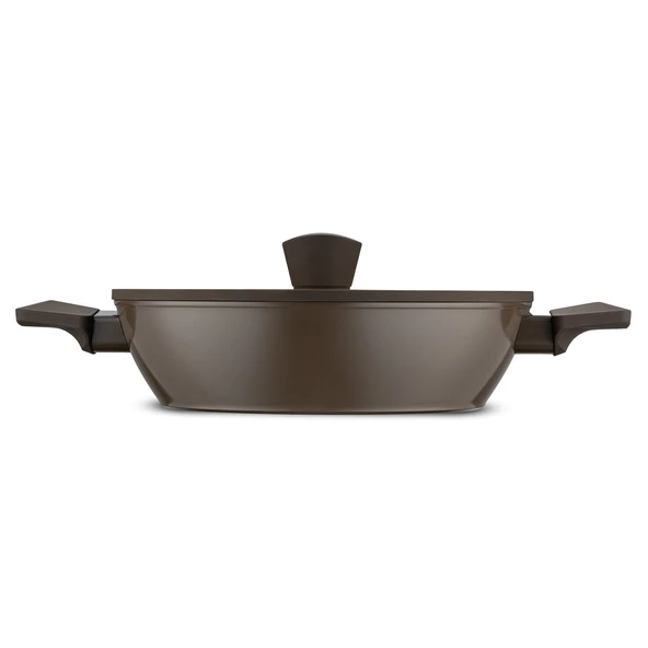 Jumbo Swiss Crystal Brown 7 Parça İndüksiyon Tabanlı Tencere Seti - Resim 11