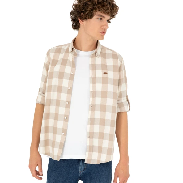 Erkek Taş Uzun Kollu Gömlek 1918936 - Resim 3