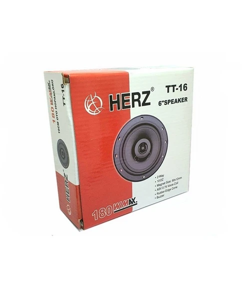 Herz 16cm 180Watt Çift Yollu Tweeterli Oto Hoparlör - Tekli Oto Hoparlör - Resim 4