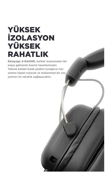 Rampage Rm-k88 X-raider Usb 7.1 Kumandalı Pc Ps4 Mobile Surround Gaming Oyuncu Mikrofonlu Kulaklık - 3