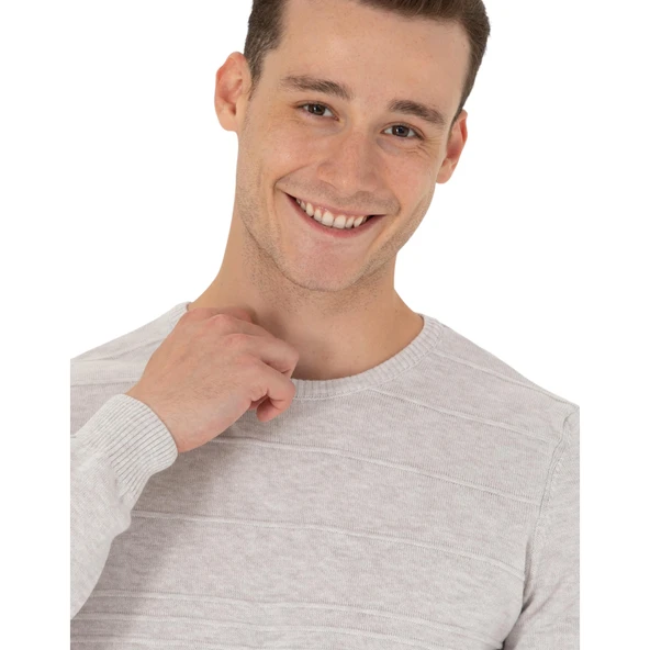 Erkek Bisiklet Yaka Kazak - Resim 4