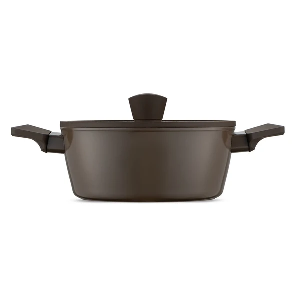 Jumbo Swiss Crystal Brown 7 Parça İndüksiyon Tabanlı Tencere Seti - Resim 9