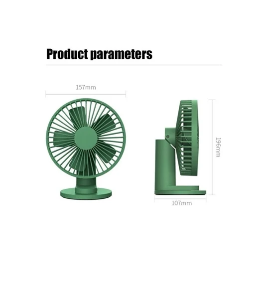 Xiaomi Vh Fan Masaüstü Taşınabilir Şarjlı Fan Vantilatör Mavi - 4