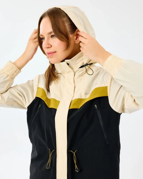 Skechers W Adjustable Waisted Full Zip Micro Jacket S2520208 Kadın Yağmurluk İnce Mont Kadın Mont - Resim 6