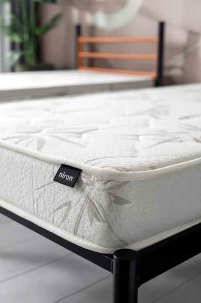 Einstein Metal Ranza + 2 Adet Bambo Yatak – 90x190 cm | Tek Kişilik Yataklı Ayrılabilir Metal Ranza - 4