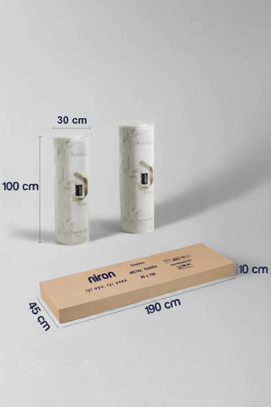 Einstein Metal Ranza + 2 Adet Bambo Yatak – 90x190 cm | Tek Kişilik Yataklı Ayrılabilir Metal Ranza - 7