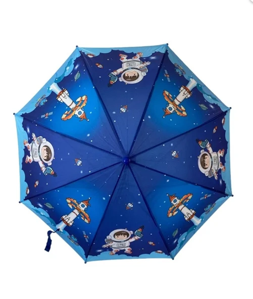 Çocuk Şemsiyesi Düdüklü Astronot desenli Çapı: 86 cm - Uzunluk: 67 cm - 3