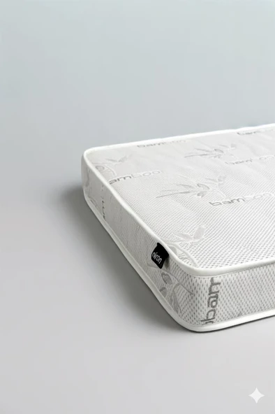 Einstein Metal Ranza + 2 Adet Bambo Yatak – 90x190 cm | Tek Kişilik Yataklı Ayrılabilir Metal Ranza - 6