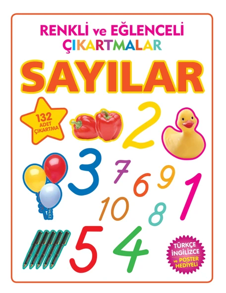 Renkli ve Eğlenceli Çıkartmalar - Sayılar ürün görseli