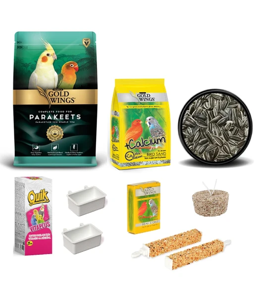 Paraket Yem ve Besin Takviye Seti ürün görseli