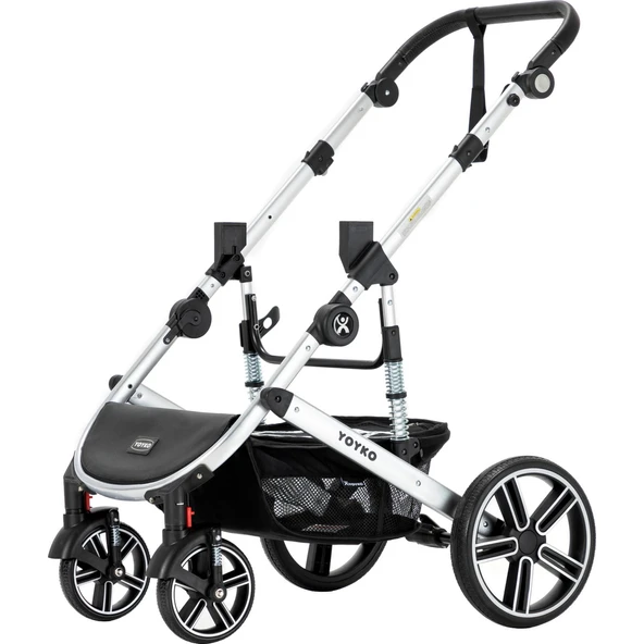 Yoyko Ultimate Gri Silver Travel Sistem Bebek Arabası - Resim 6