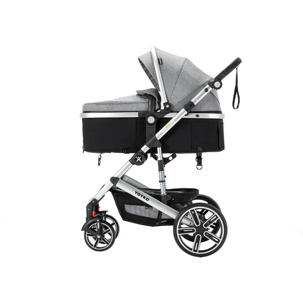 Yoyko Ultimate Gri Silver Travel Sistem Bebek Arabası - Resim 2