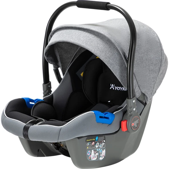 Yoyko Ultimate Gri Silver Travel Sistem Bebek Arabası - Resim 7