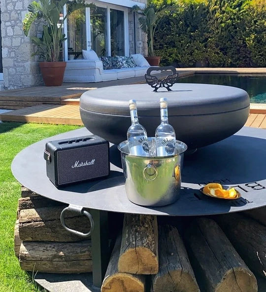 FUJI SHORT Odunluklu Ateş Çukuru, Bahçe Şöminesi & Bahçe Masası - 5