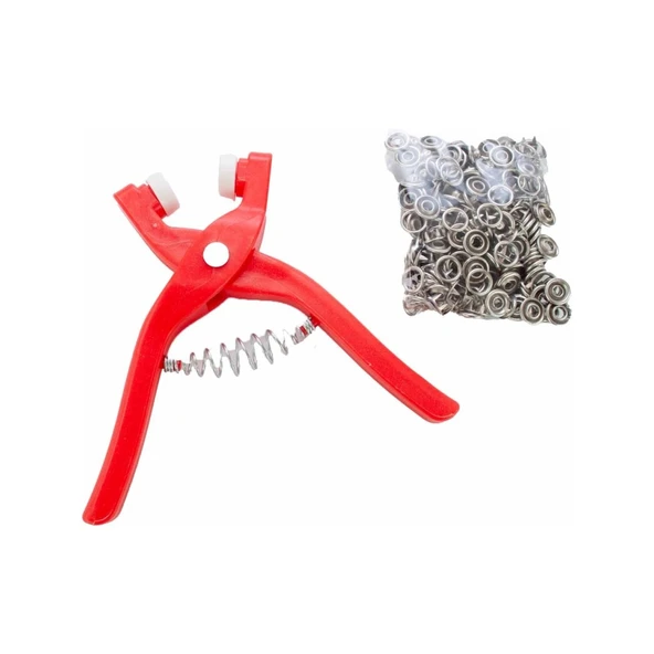 Yuvarlak Halkalı Kuş Gözü Pensesi 9.5 Mm - Bebek Elbise Çıtçıt Montaj Seti - 6
