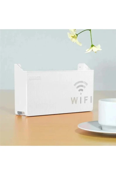 TİNEKE  Beyaz Wifi Kutusu Duvar Asılabilir Sigorta Ve Modem Saklama Kutusu 25x15x6 Cm - 4