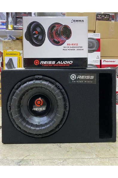 REISS AUDIO Rs-rx12 30cm Özel Spl Kabinli Bass 2000wat 600rms Cift Bobin