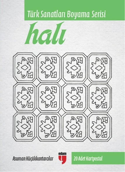 Halı - Türk Sanatları Boyama Serisi (20 Adet Kartpostal) ürün görseli