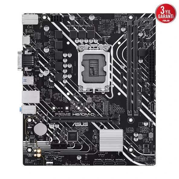 Asus Prime H610M-D D5 1700P Vga Hdmi - Resim 2